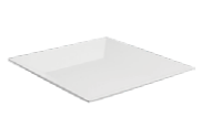 Efay Melamine Canon Square Plate 16" Wide Rim Ivory - Premium Plate from Efay - Just $70!
