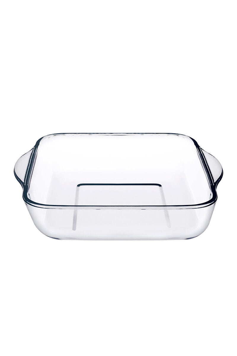 Pasabahce Borcam Square Tray 2000cc Clear - Premium Bakeware from Pasabahce Essentials - Just $30!