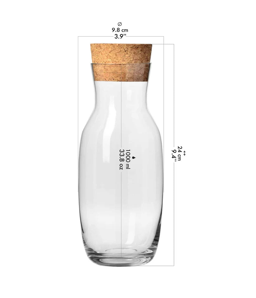 Krosno Pure Water Carafe with Lid 1 - Premium Carafe from Krosno - Just $30!