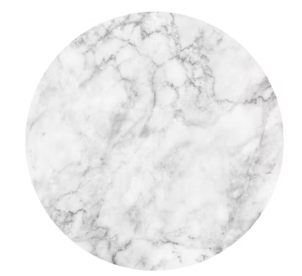 Efay Melamine Marble Carrara Footed Round Platter 13" Ivory - Premium Platter from Efay - Just $80!