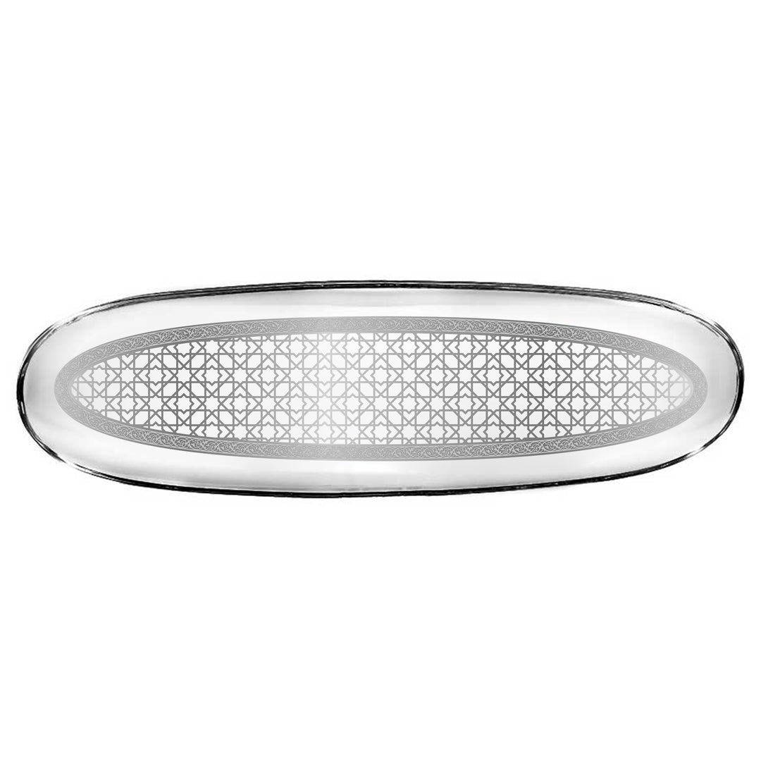 Dimlaj Cordoba Oval Plate Platinum