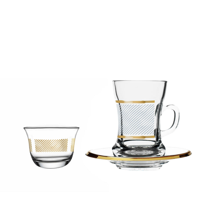 Dimlaj Touch Nirvana Set of 18 Pcs Assorted Drinkware Gold - Premium  from Dimlaj Touch - Just $175!