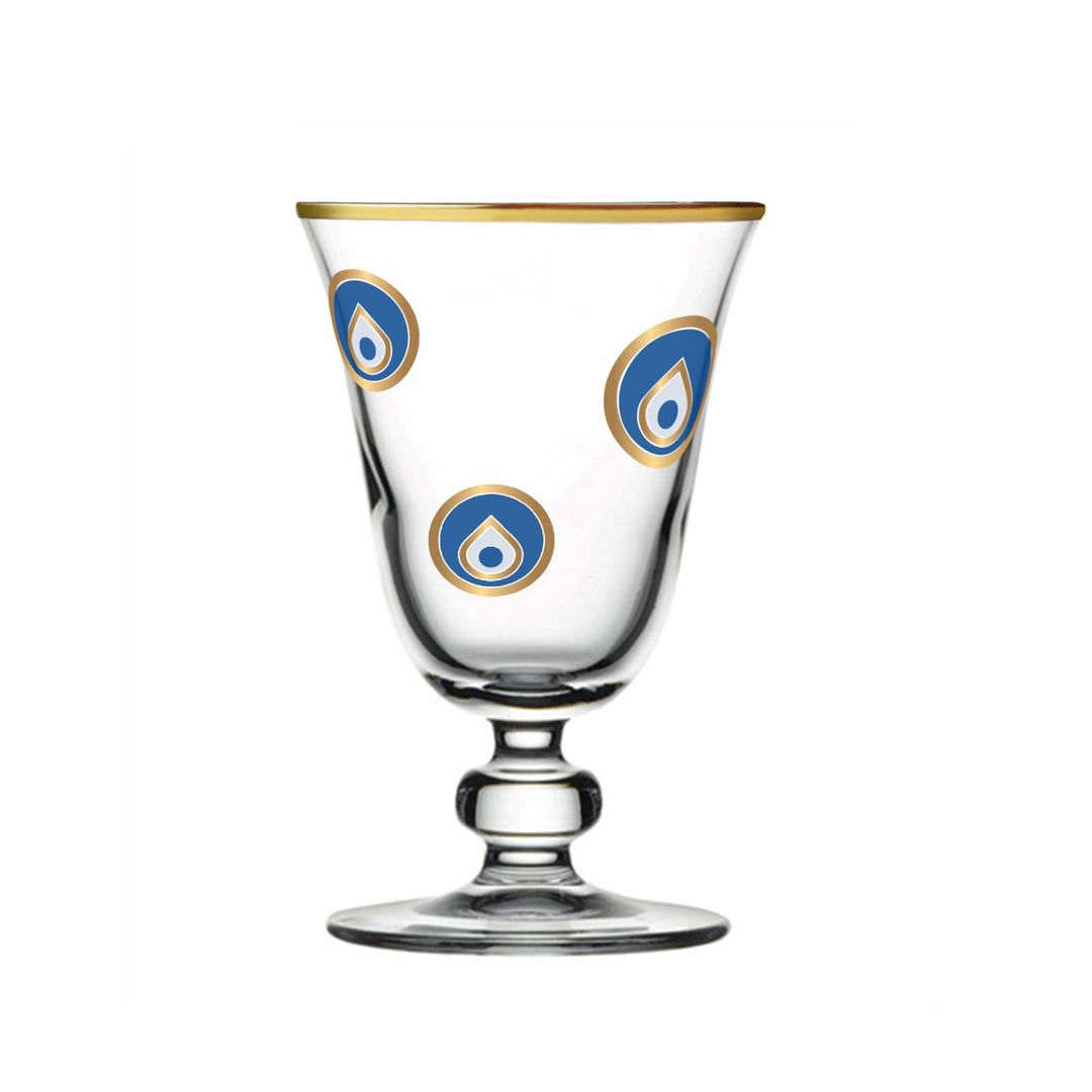 Dimlaj Charm Set of 6 Pcs Goblet Stems (Gold) - Premium Goblet Stemware from Charm By Dimlaj - Just $375!