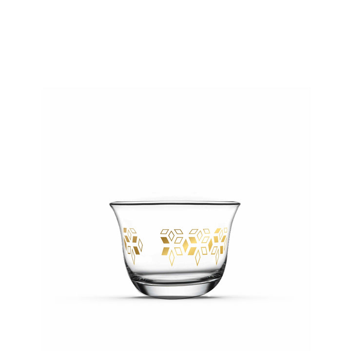 Dimlaj Touch Petal Set of 12 Pcs Cawa Cups Gold - Premium Cawa Cups from Dimlaj Touch - Just $135!