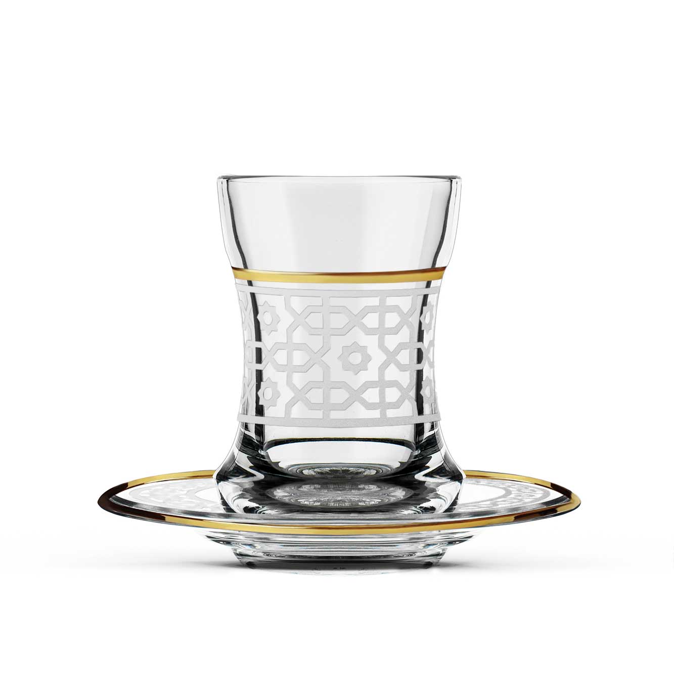 Dimlaj Ivory Set of 6 Pcs Tea Cups and Saucers (Gold) - Premium Tea cups from Ivory By Dimlaj - Just $490!