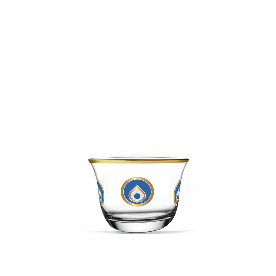 Dimlaj Charm Set of 6 Pcs Cawa Cups (Gold) - Premium Arabic Coffee Cups from Charm By Dimlaj - Just $250!