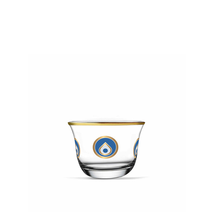 Dimlaj Charm Set of 6 Pcs Cawa Cups (Gold) - Premium Arabic Coffee Cups from Charm By Dimlaj - Just $250!