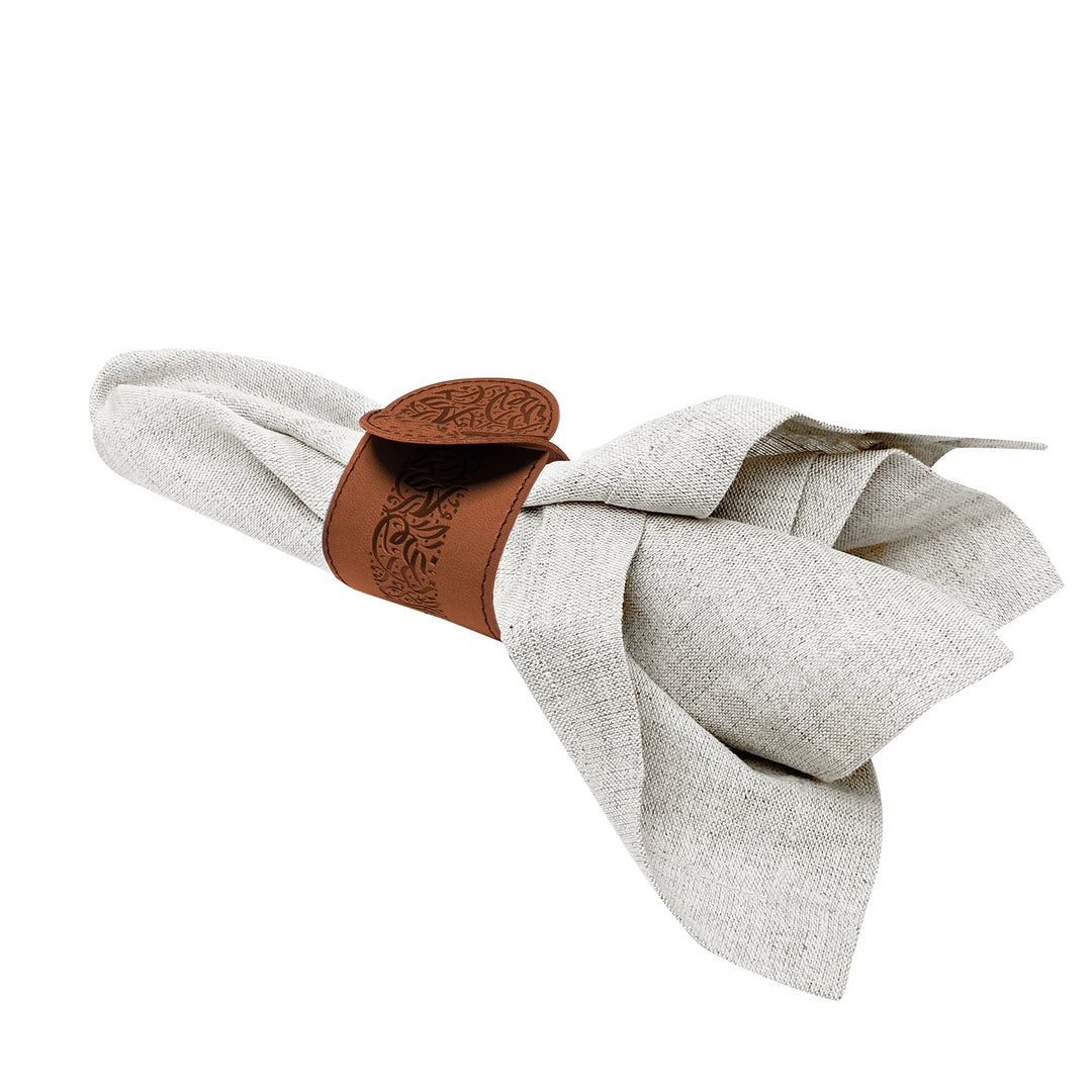 Dimlaj Nagham Set of 18pcs PU Leather Table Accessories Amber - Premium  from Nagham By Dimlaj - Just $375!