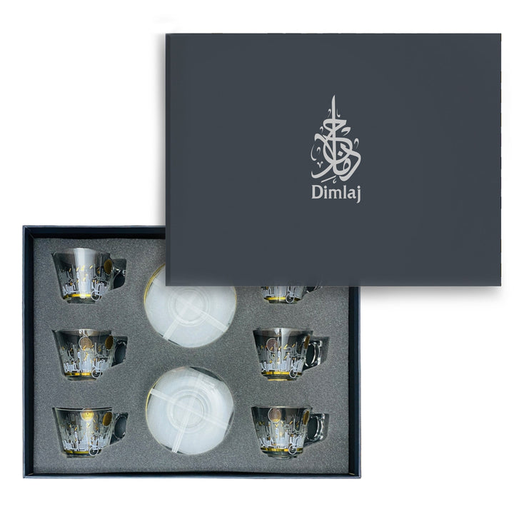 Dimlaj Hayat Set of 6 Pcs Tea Cups and Saucers - Premium Tea Cups from Hayat By Dimlaj - Just $625!