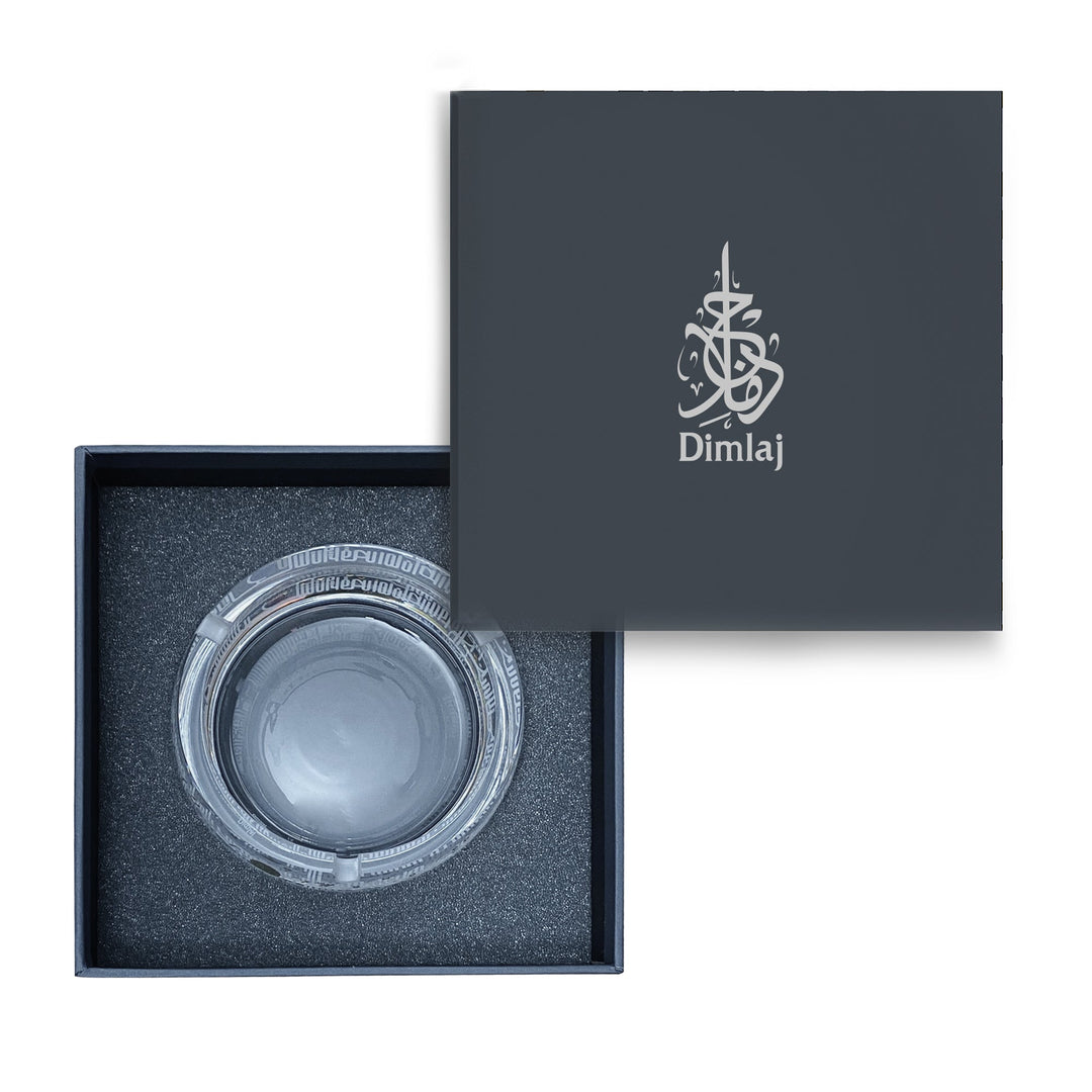 Dimlaj Hayat Glass Ashtray (Gold) - Premium Ashtrays from Hayat By Dimlaj - Just $450!