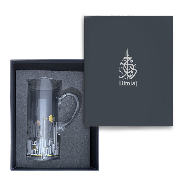 Dimlaj Hayat Glass Jug (Gold) - Premium Jugs from Hayat By Dimlaj - Just $650!