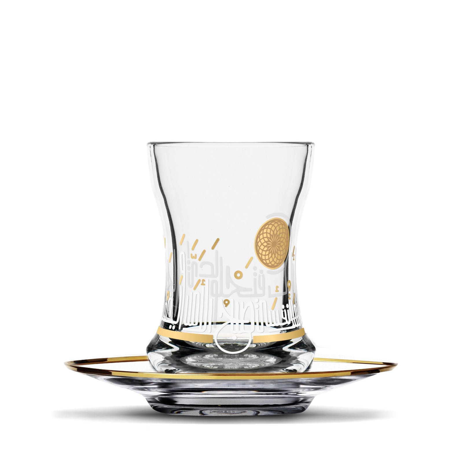 Dimlaj Hayat Set of 6 Pcs Tea Cups and Saucers (Gold) - Premium Tea Cups from Hayat By Dimlaj - Just $490!