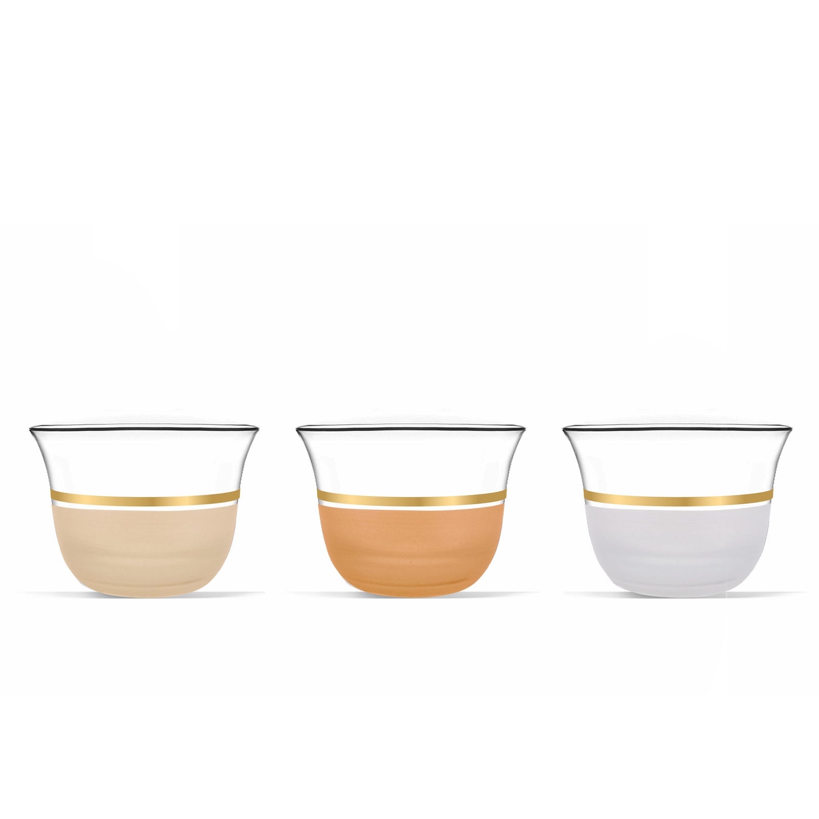 Dimlaj Luminous Set of 12 pcs Glass Cawa Cups - Premium Cawa Cups from Dimlaj - Just $175!