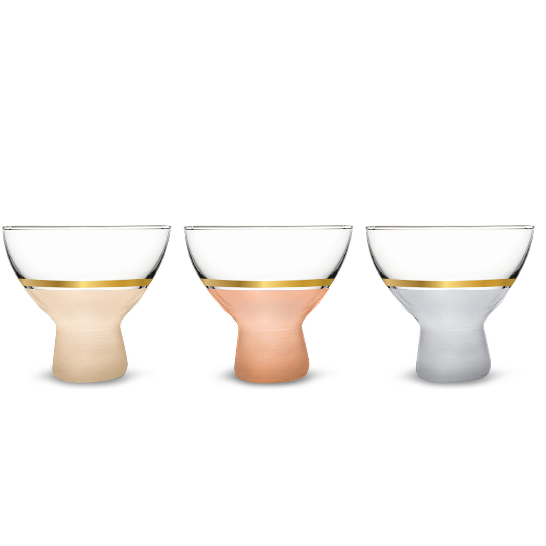 Dimlaj Luminous Set of 6 pcs Glass Ice Cream Cups - Premium Ice Cream Cups from Dimlaj - Just $175!