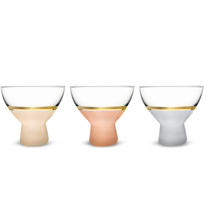Dimlaj Luminous Set of 6 pcs Glass Ice Cream Cups - Premium Ice Cream Cups from Dimlaj - Just $175!