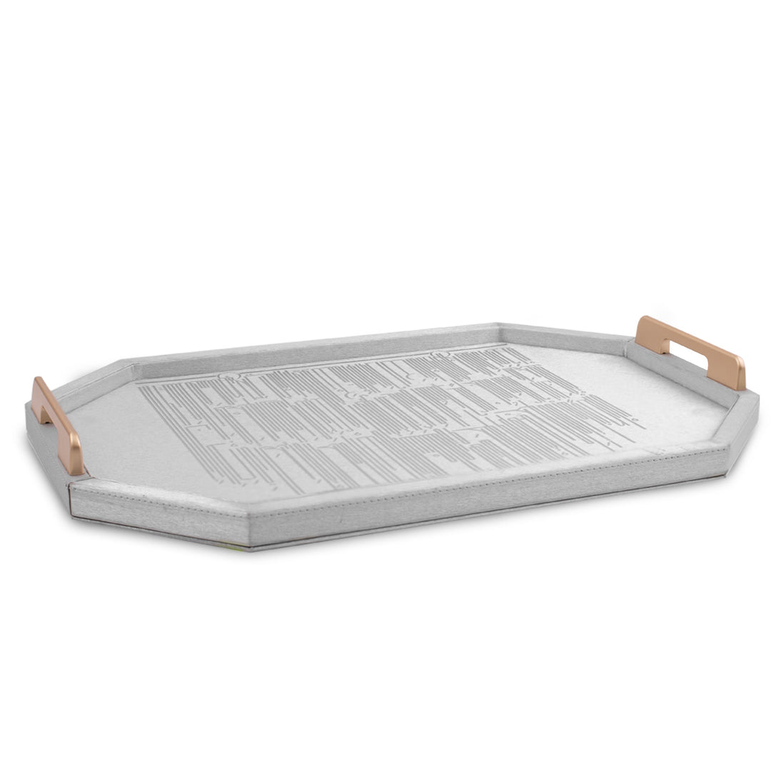 Dimlaj Hayat Serving Tray (Sliver) - Premium Trays & Accessories from Hayat By Dimlaj - Just $600!