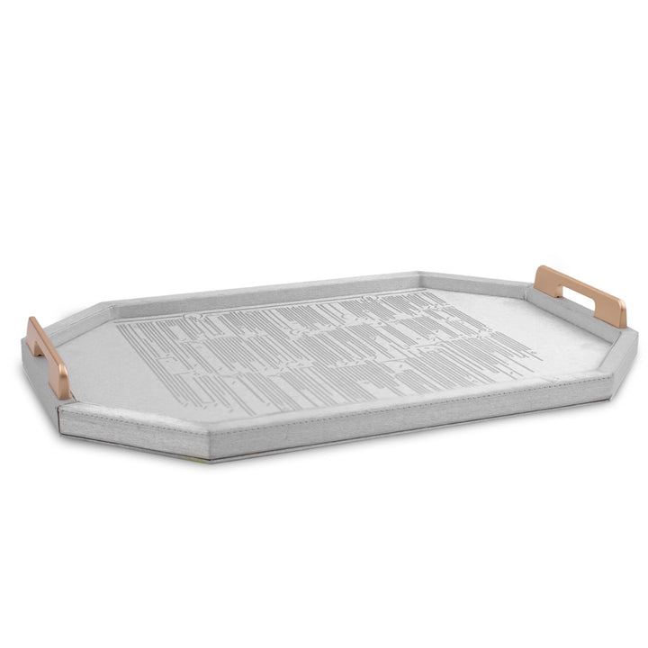 Dimlaj Hayat Serving Tray (Sliver) - Premium Trays & Accessories from Hayat By Dimlaj - Just $600!