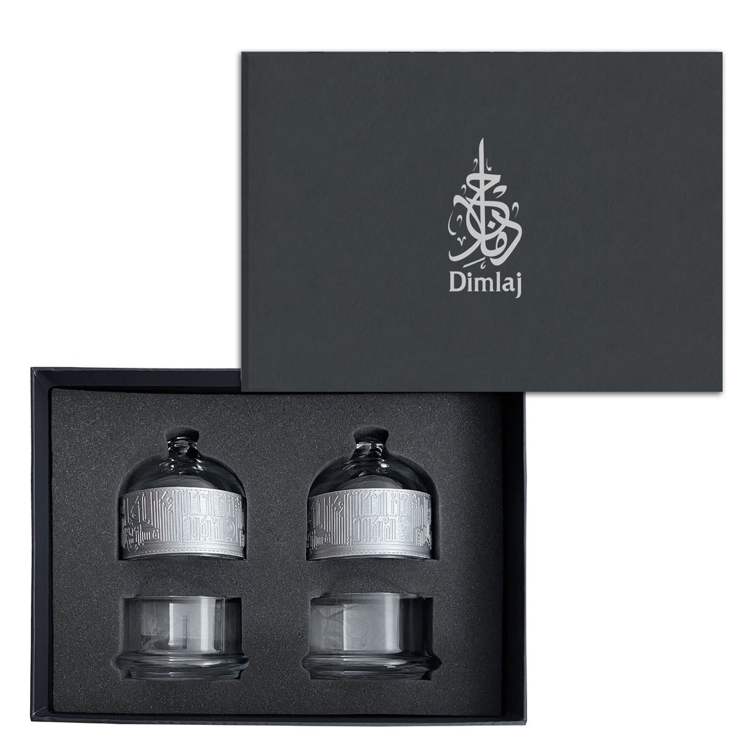 Dimlaj Hayat Set of 3 Pcs Serving Bowls With Tray (Silver) - Premium Serving Bowls from Hayat By Dimlaj - Just $375!