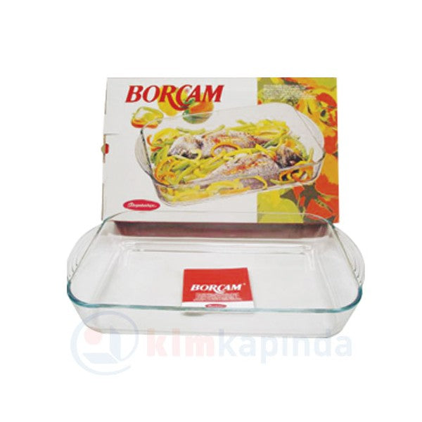 Pasabahce Borcam Rectangular Tray 3850cc Clear - Premium Bakeware from Pasabahce Essentials - Just $45!