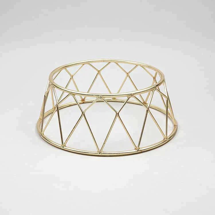 Efay Diamond Crown Stand 4" Golden - Premium Stands from Efay - Just $35!