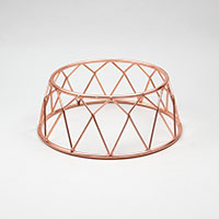 Efay Diamond Crown Stand 4" Red Copper - Premium Stands from Efay - Just $35!