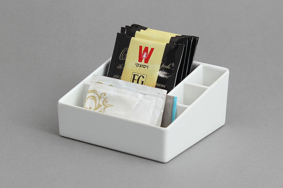 Efay 4 Compartment Beverage Box Ivory - Premium compartment Box from Efay - Just $15!