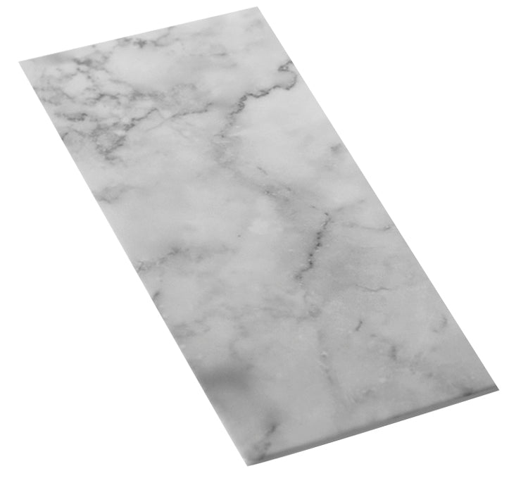 Efay Melamine Marble Carrara Footed Platter 1/3 White - Premium Platters from Efay - Just $45!