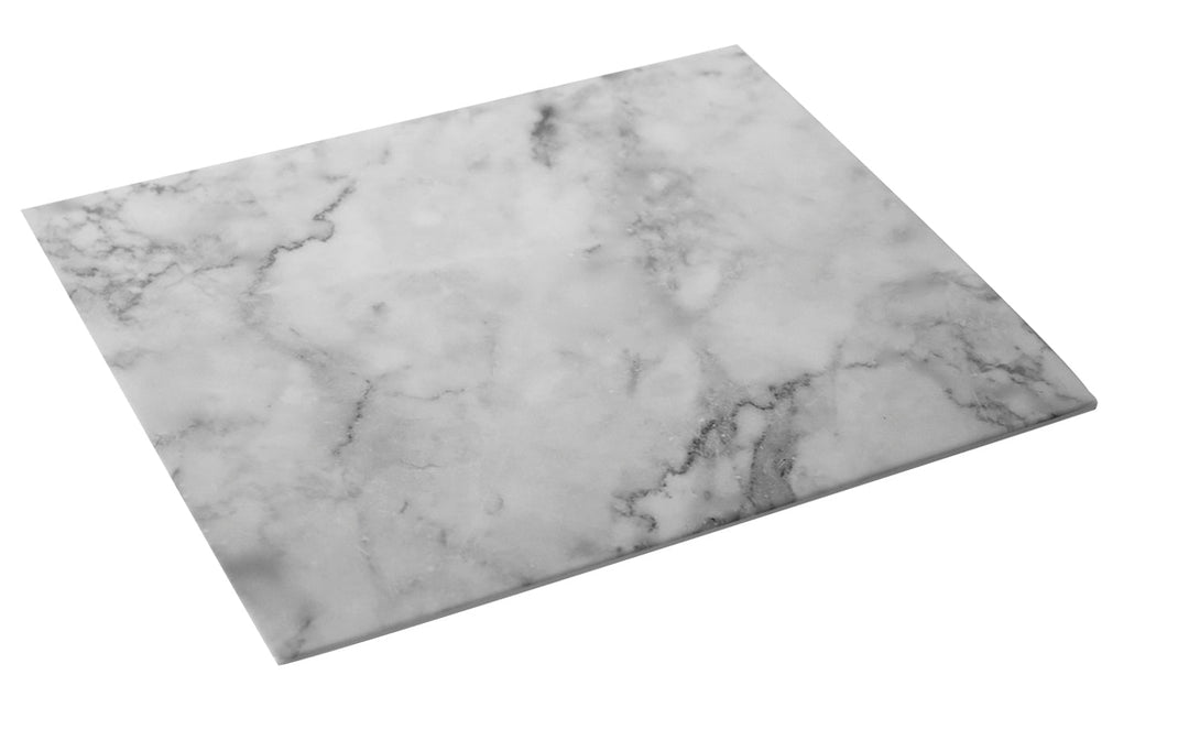 Efay Melamine Marble Carrara Footed Platter 1/1 Pure White - Premium Platters from Efay - Just $105!