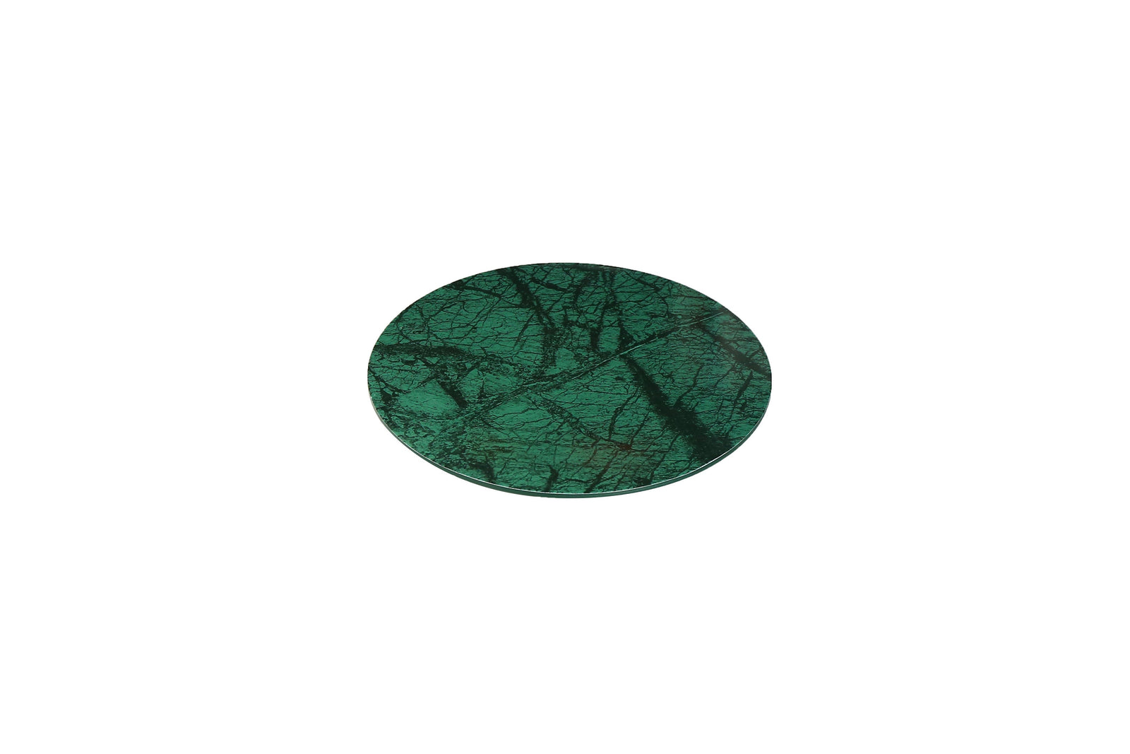 Efay Melamine Marble Aravali Footed Platter 13" Pine Green - Premium Platters from Efay - Just $60!