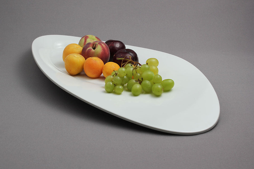 Efay Melamine Mehindi Large Serving Oval Platter 21' Ivory - Premium Platters from Efay - Just $55!