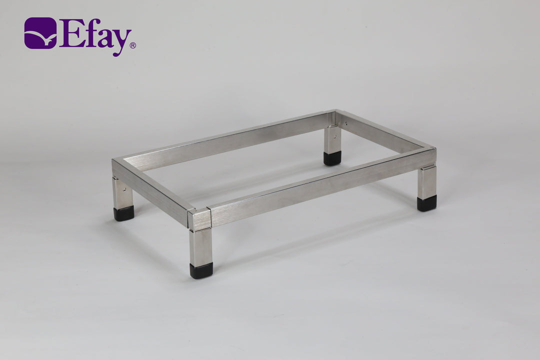 Efay Slide Rectangular Display Stand (Height 4") Stainless Steel - Premium Buffet Settings from Efay - Just $95!