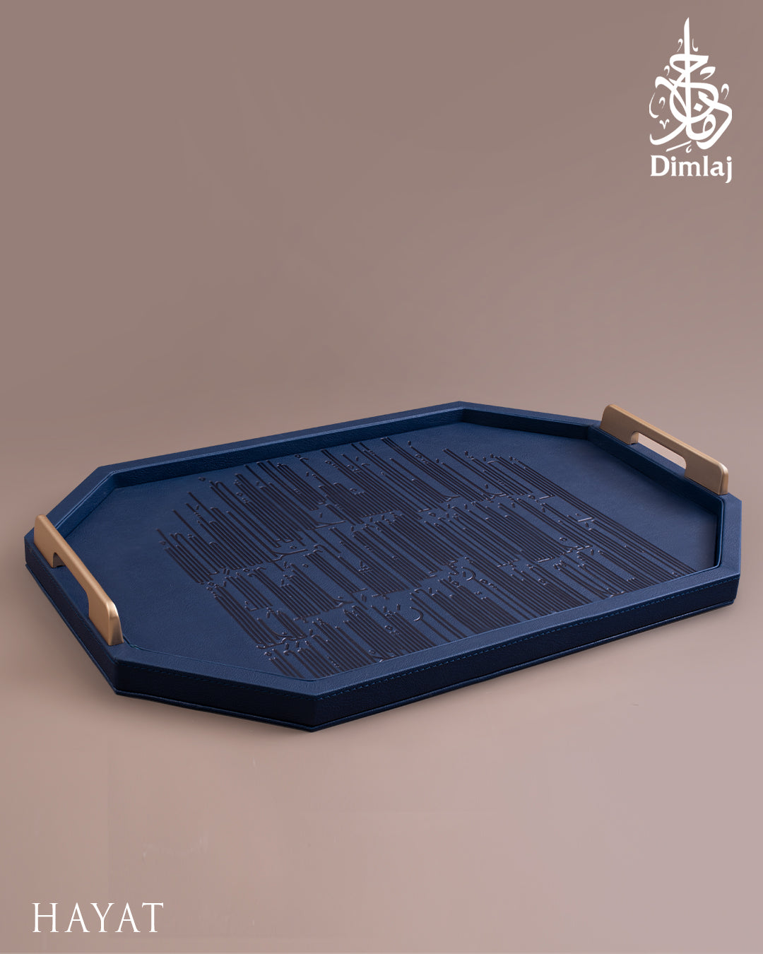 Dimlaj Hayat Serving Tray (Navy Blue) - Premium Trays & Accessories from Hayat By Dimlaj - Just $600!