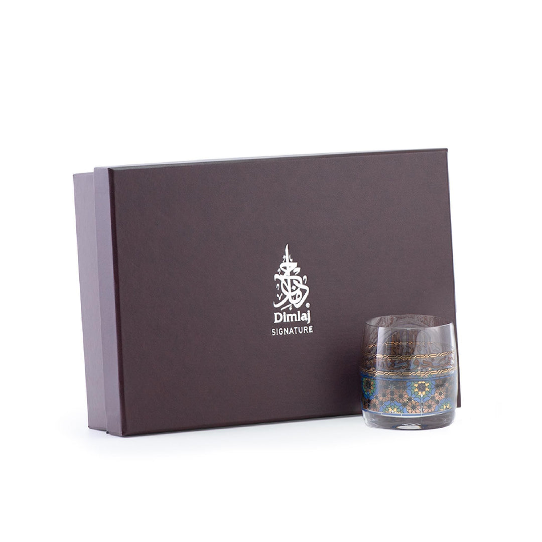 Dimlaj Melange Set of 6 Pcs Short Tumblers (Gold & Brown) - Premium Short Tumblers from Melange By Dimlaj - Just $265!