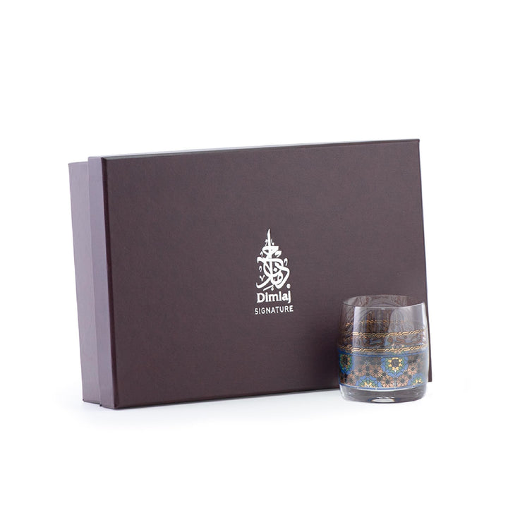 Dimlaj Melange Set of 6 Pcs Short Tumblers (Gold & Brown) - Premium Short Tumblers from Melange By Dimlaj - Just $265!