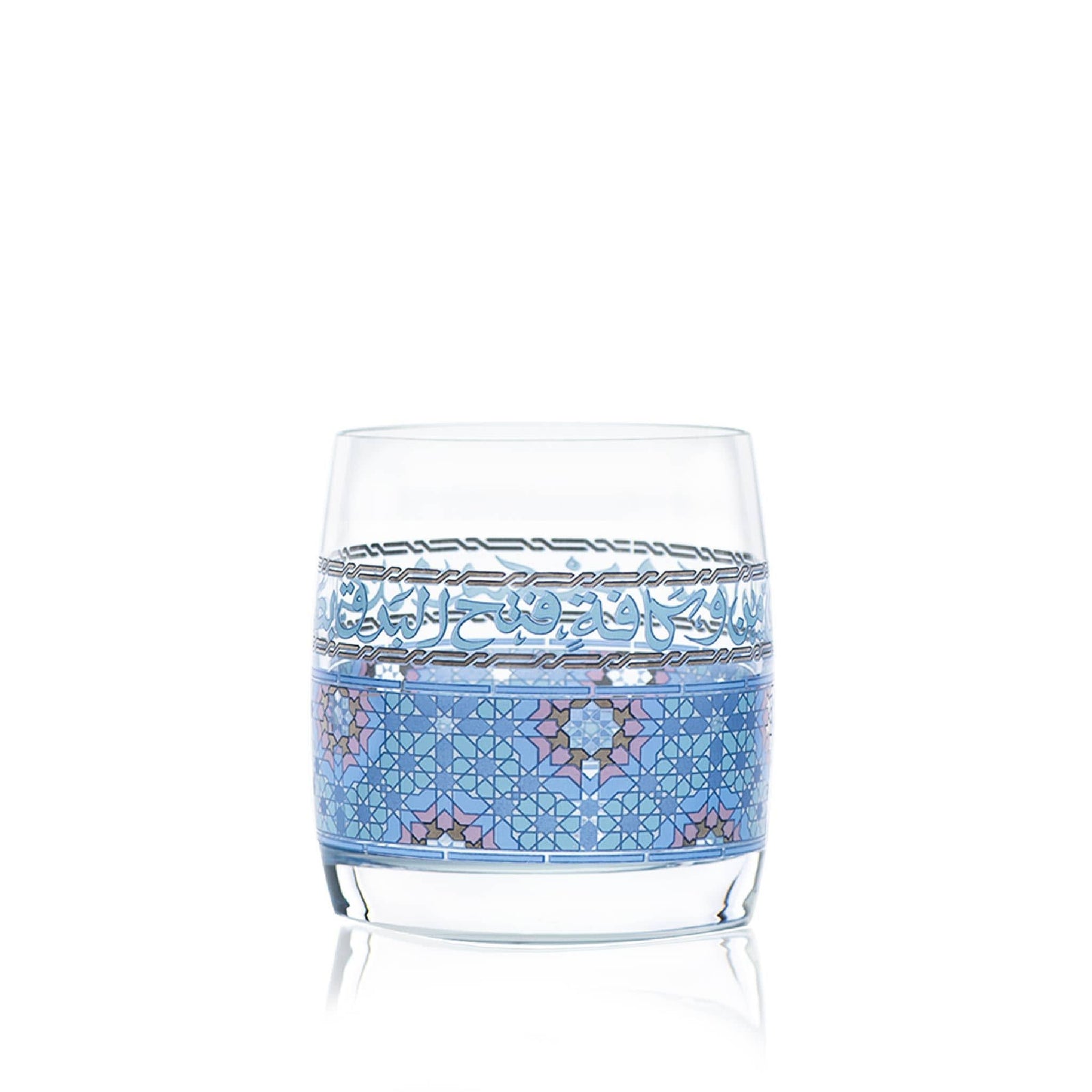 Dimlaj Melange Set of 6 Pcs Short Tumblers (Platinum & Blue) - Premium Short Tumblers from Melange By Dimlaj - Just $315!