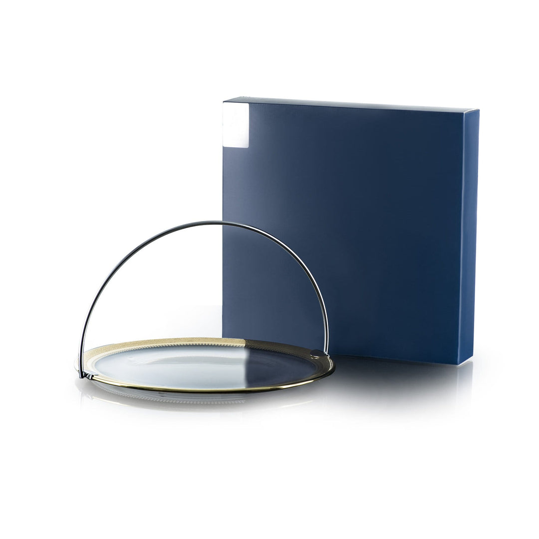 Dimlaj Cordoba Large Serving Tray with Handle (Gold) - Premium Stands from Cordoba By Dimlaj - Just $210!