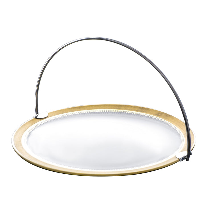 Dimlaj Cordoba Large Serving Tray with Handle (Gold) - Premium Stands from Cordoba By Dimlaj - Just $210!