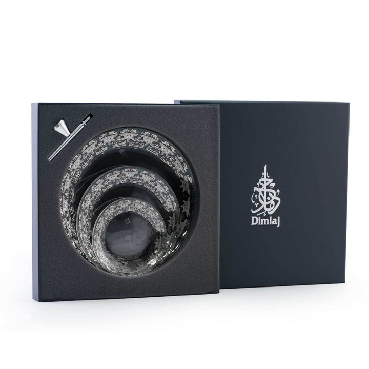 Dimlaj Suroor 3 Tiered Tray (Platinum) - Premium Stands from Suroor By Dimlaj - Just $265!