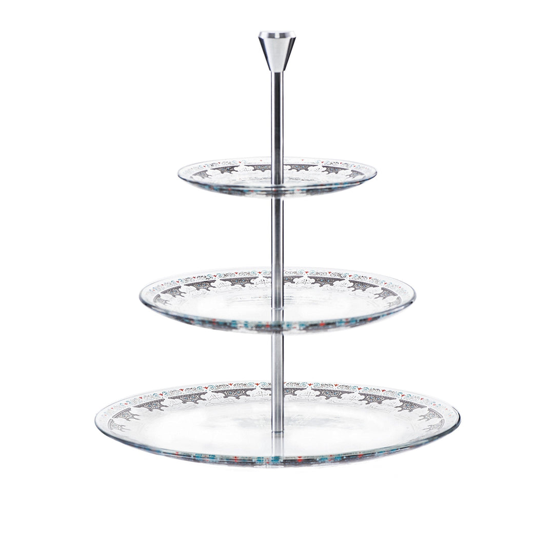 Dimlaj Suroor 3 Tiered Tray (Platinum) - Premium Stands from Suroor By Dimlaj - Just $265!