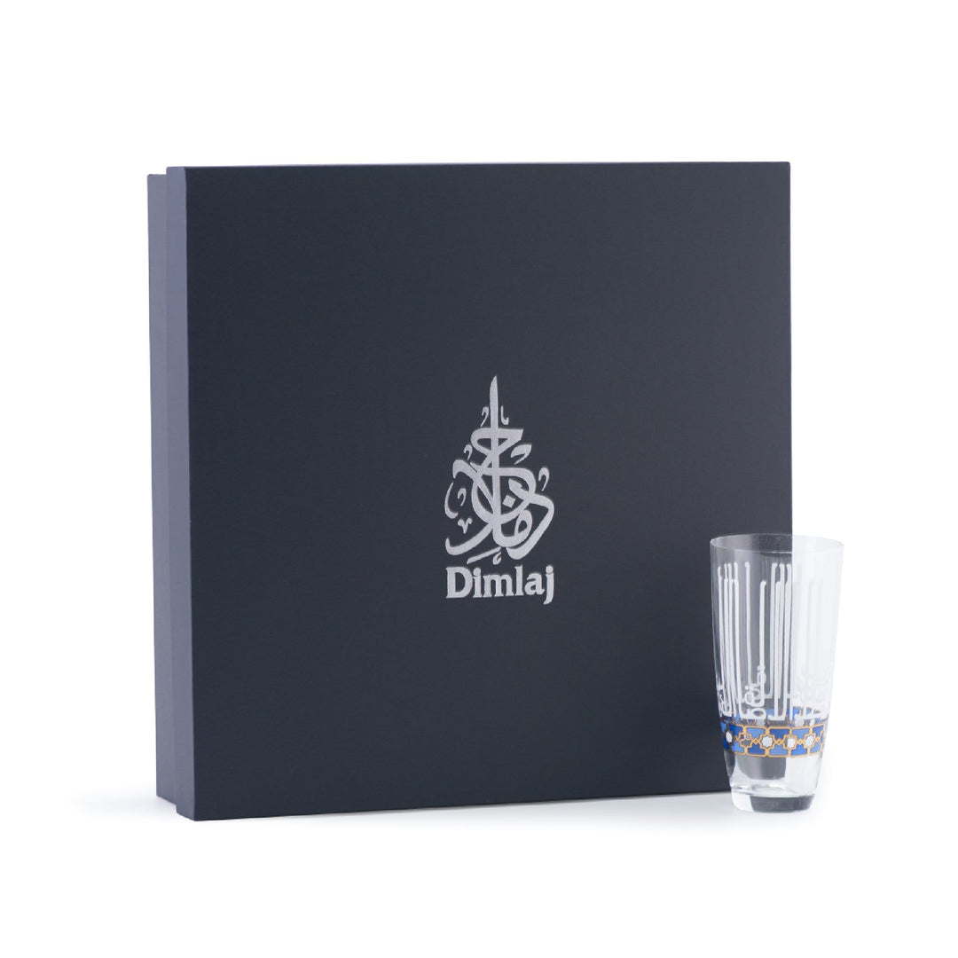 Dimlaj Asala Set of 6 Tumblers (Gold & Blue) - Premium Tumblers from Asala By Dimlaj - Just $265!