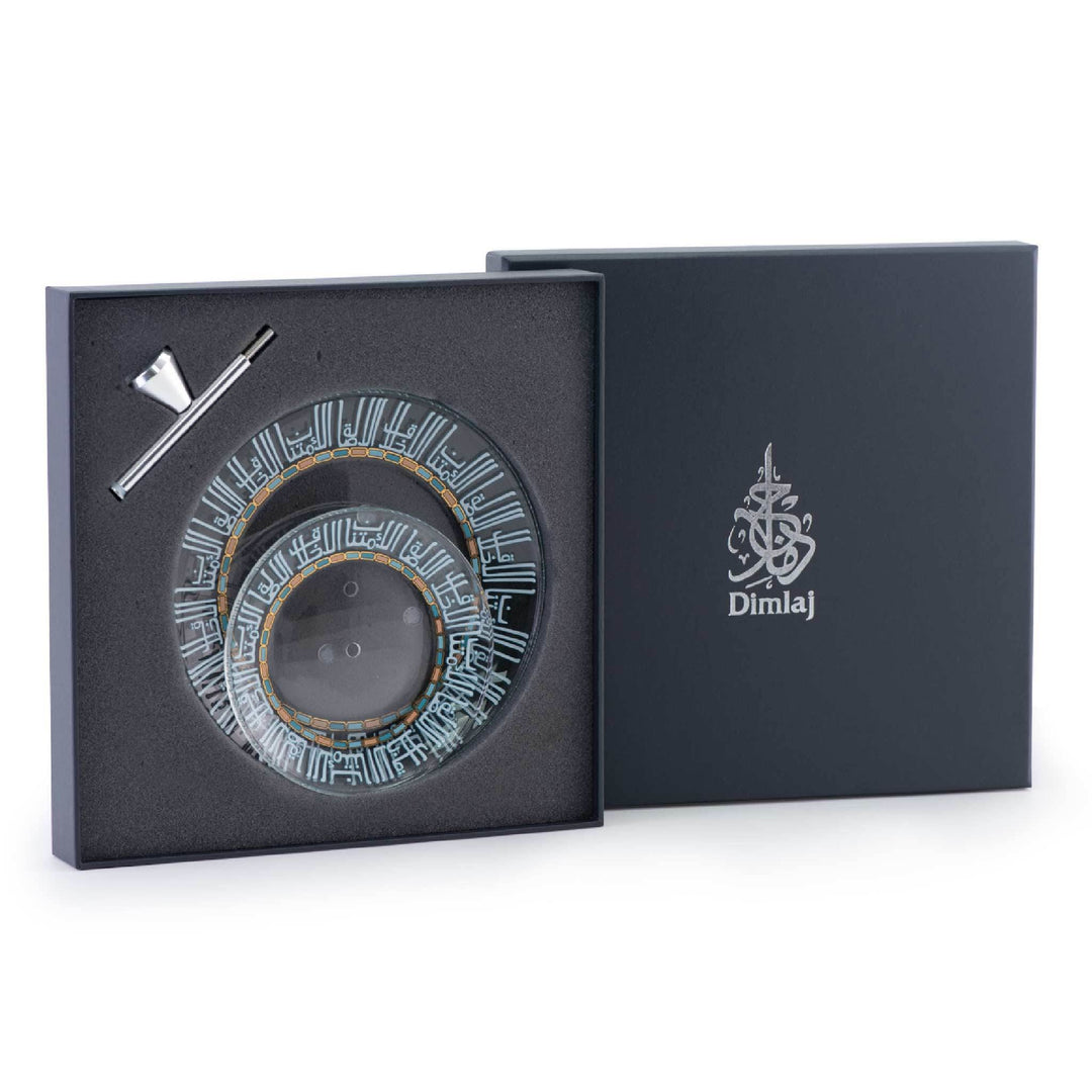 Dimlaj Asala 2 Tiered Tray (Gold & Green) - Premium Stands from Asala By Dimlaj - Just $210!