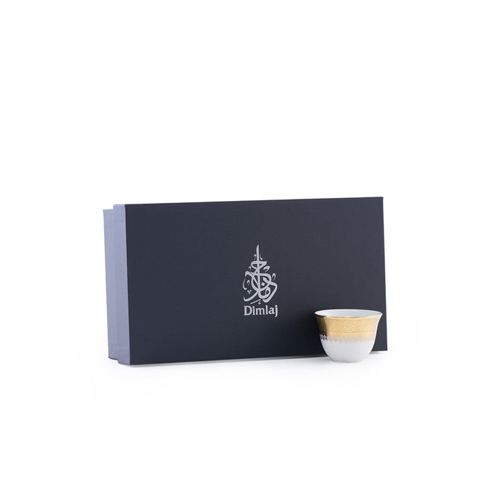 Dimlaj Cordoba Set of 6 Pcs Cawa Cups (Gold) - Premium Cawa Cups from Cordoba By Dimlaj - Just $200!
