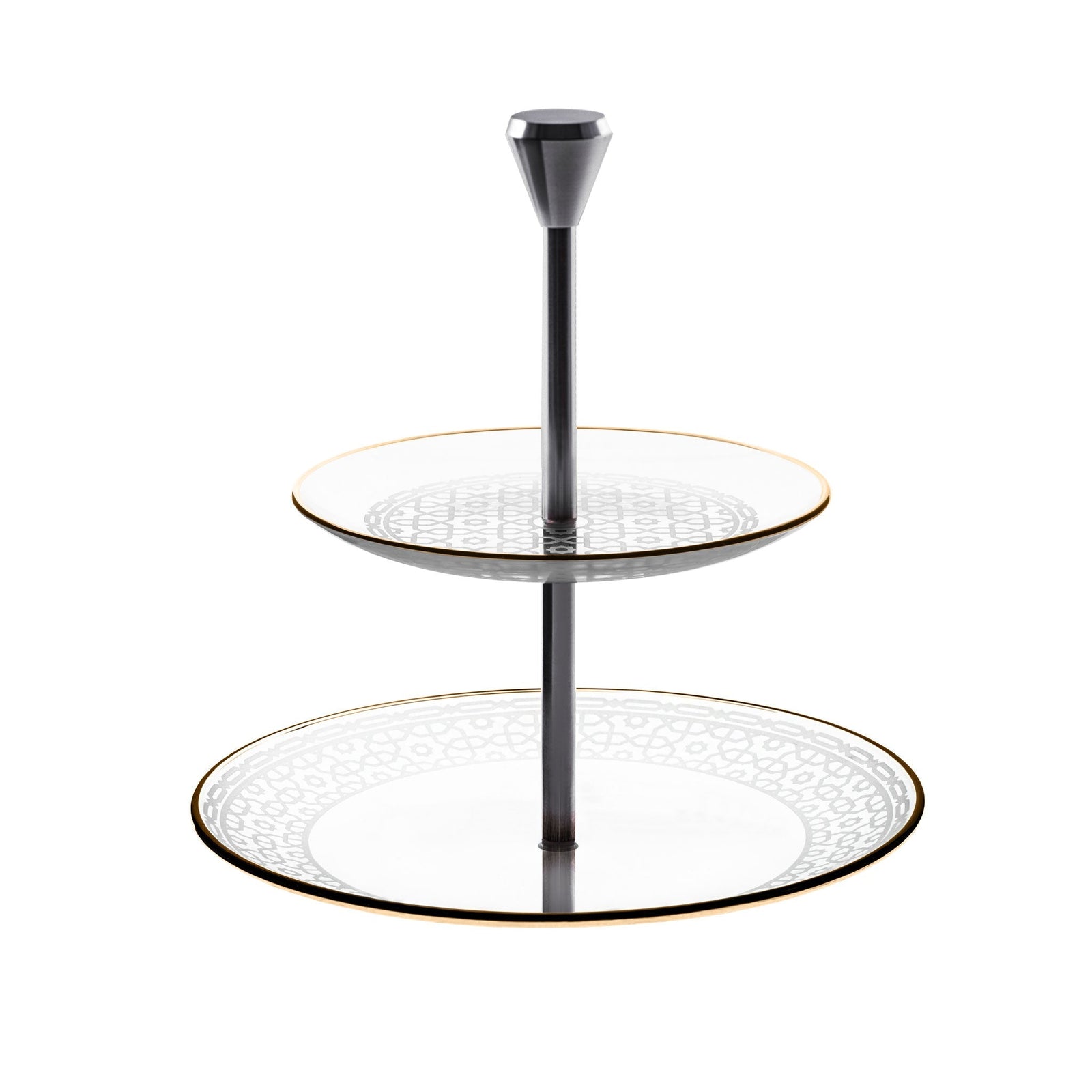 Dimlaj Ivory 2 Tiered Tray (Gold) - Premium Stands from Ivory By Dimlaj - Just $275!