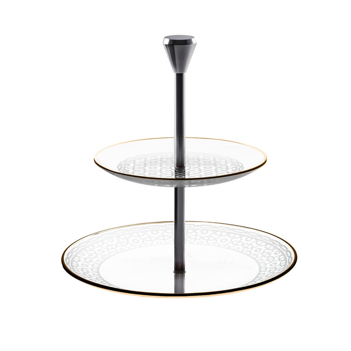 Dimlaj Ivory 2 Tiered Tray (Gold) - Premium Stands from Ivory By Dimlaj - Just $275!