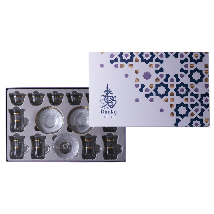 Dimlaj Touch Elena Set of 20 Pcs Assorted Drinkware (Gold) - Premium Special Sets from Elena By Dimlaj - Just $175!