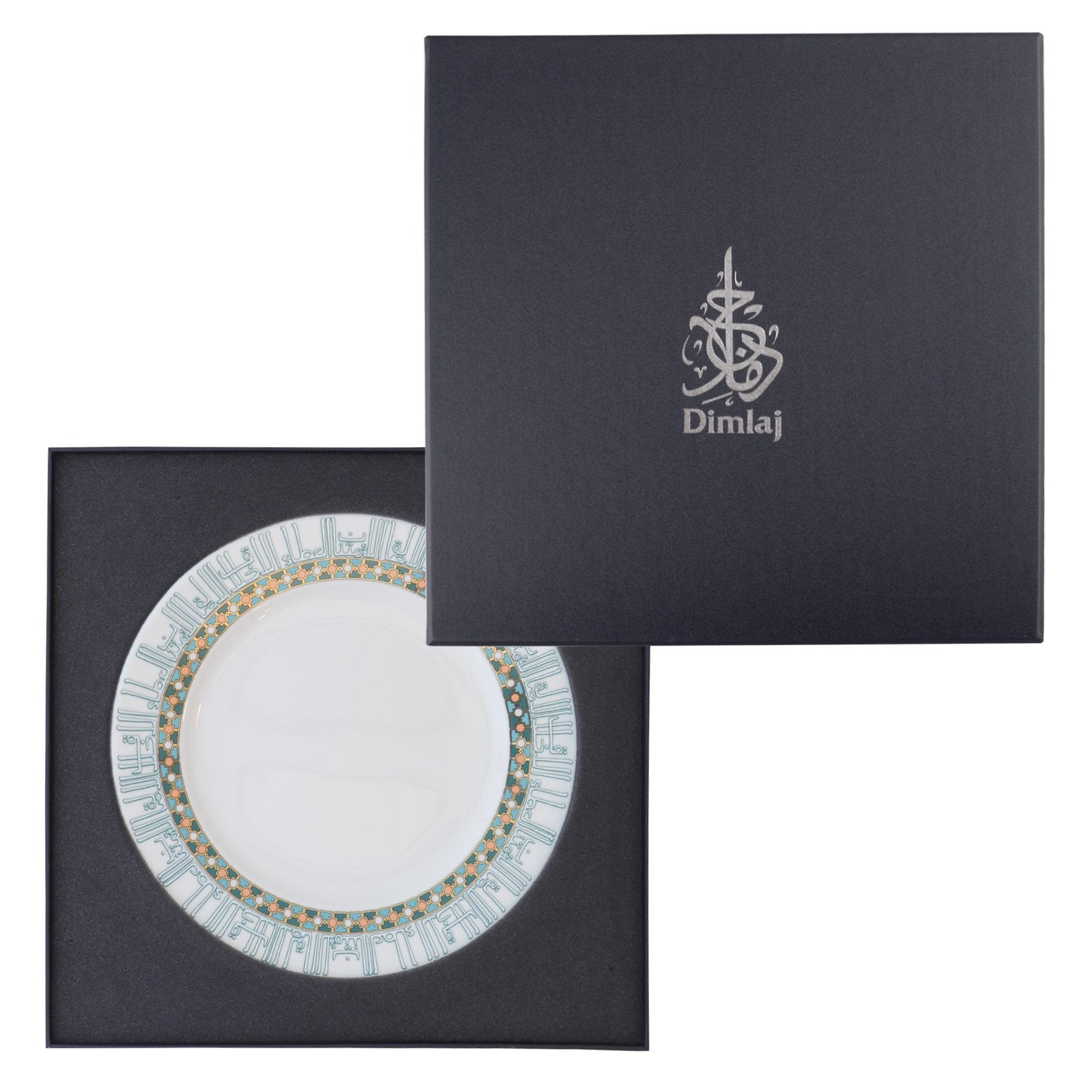 Dimlaj Asala Charger Plate (Gold & Green) - Premium Porcelain Plates from Asala By Dimlaj - Just $210!