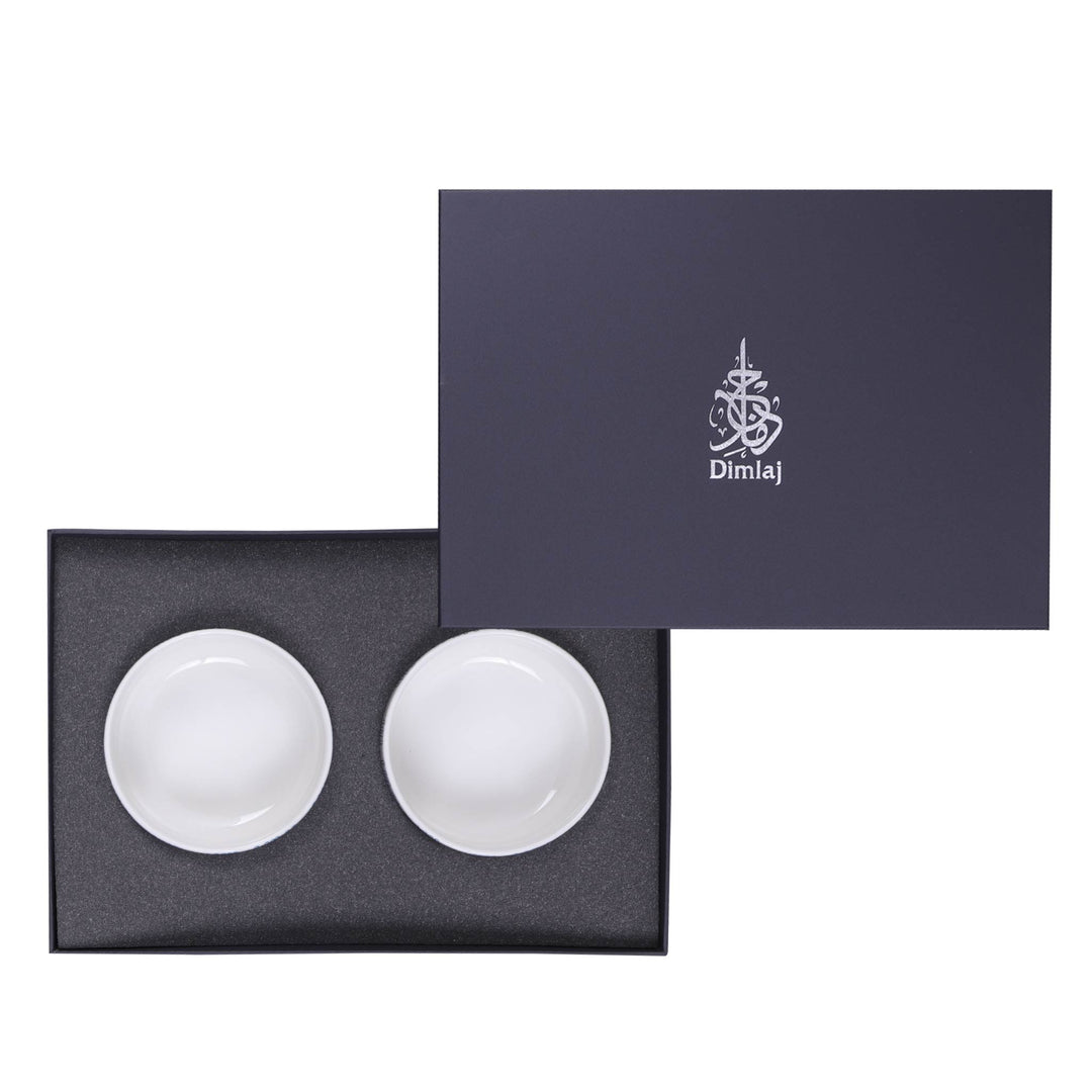 Dimlaj Asala Set of 2 Pcs Serving Bowls (Gold & Green) - Premium Serving Bowls from Asala By Dimlaj - Just $190!