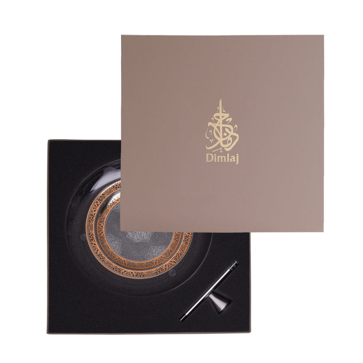 Dimlaj Massar 2 Tiered Tray (Gold) - Premium Stands from Massar By Dimlaj - Just $130!