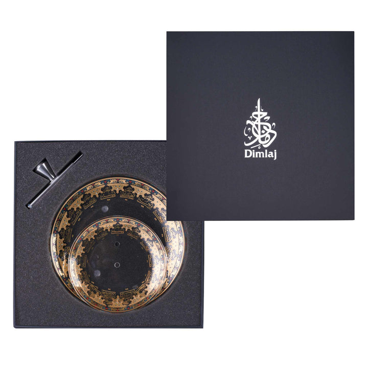 Dimlaj Suroor 2 Tiered Tray (Gold) - Premium Stands from Suroor By Dimlaj - Just $210!