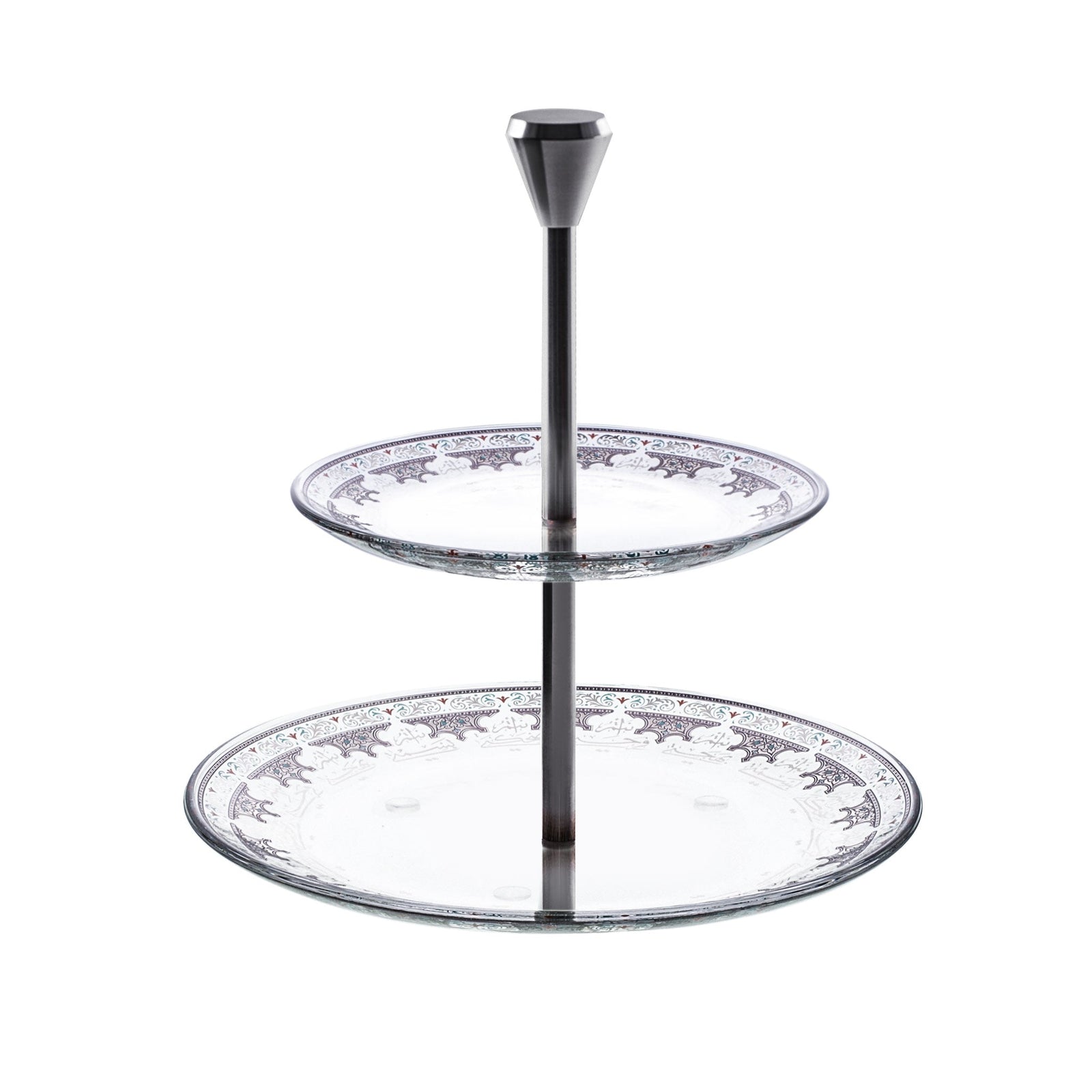 Dimlaj Suroor 2 Tiered Tray (Platinum) - Premium Stands from Suroor By Dimlaj - Just $265!
